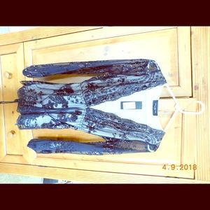 Akira Black sequin romper
